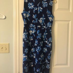 Lands End sleeveless sheath / shift dress. Sz 14